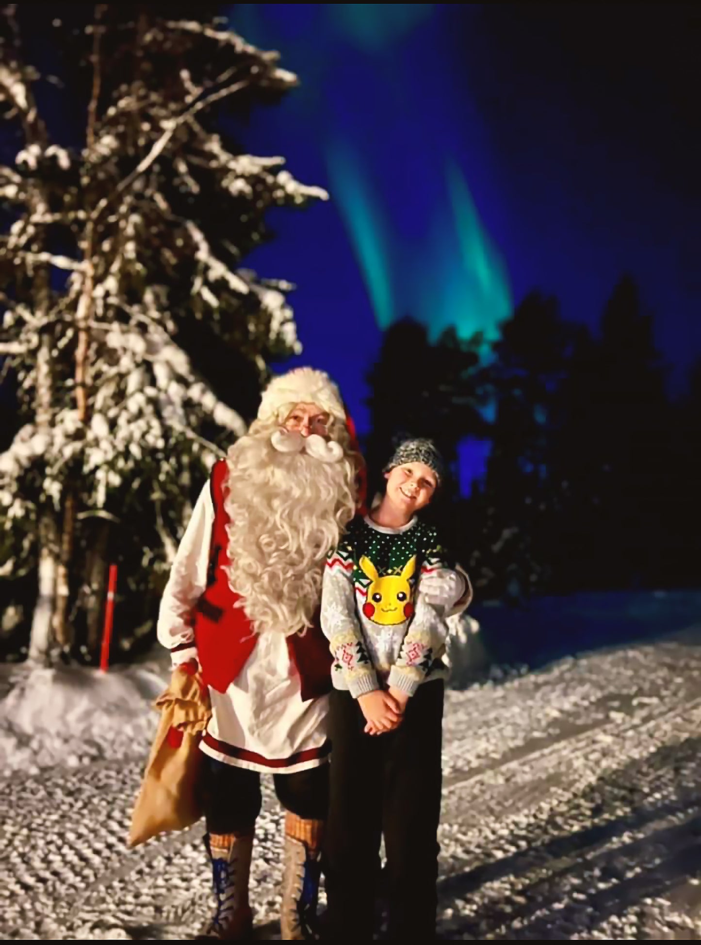 Magical Santa visit in Lapland, Finland, Northern Lights experience | Moment with Santa | Multilingual elf translators available.