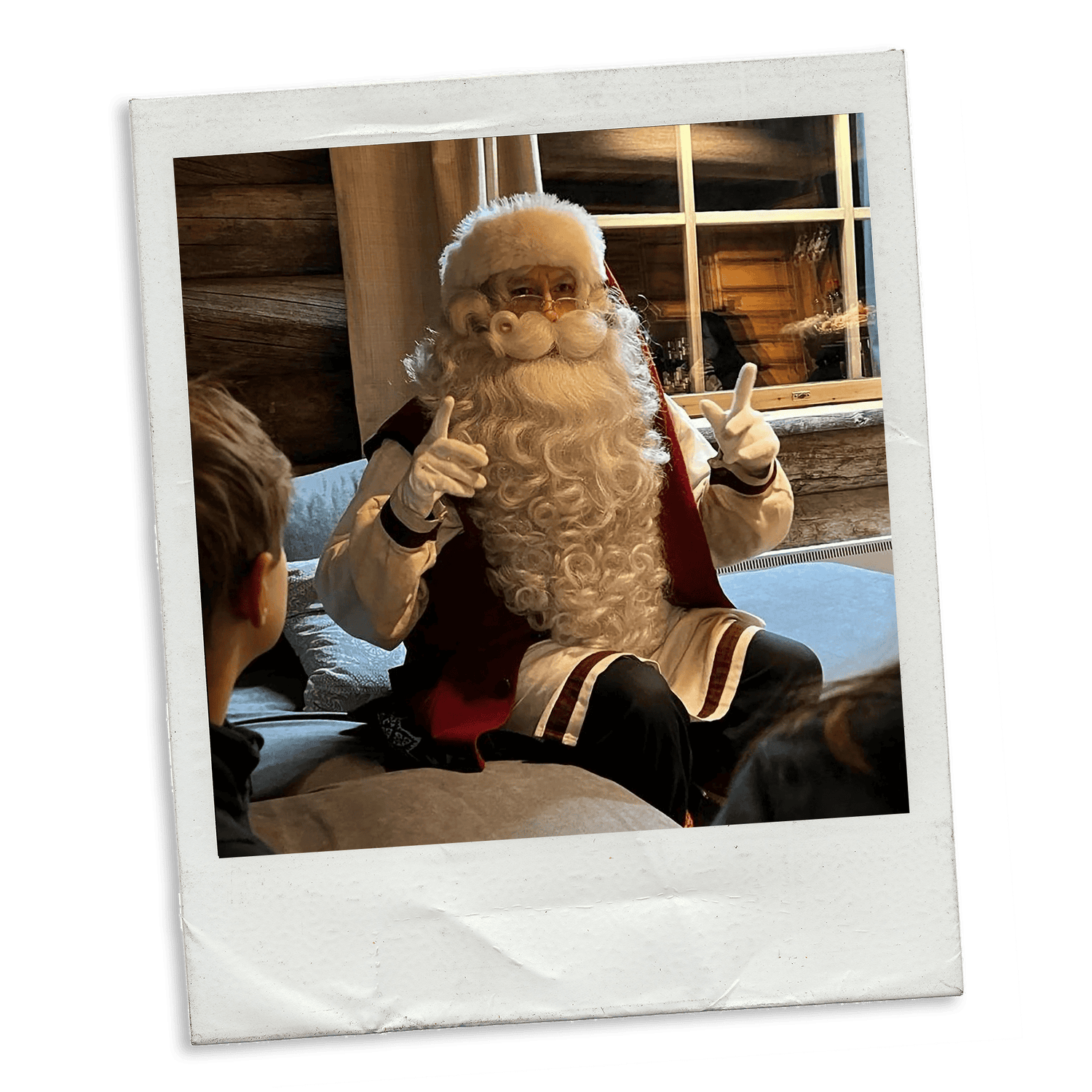 Santa tells excellent stories on visit to your holiday home | Moment with Santa