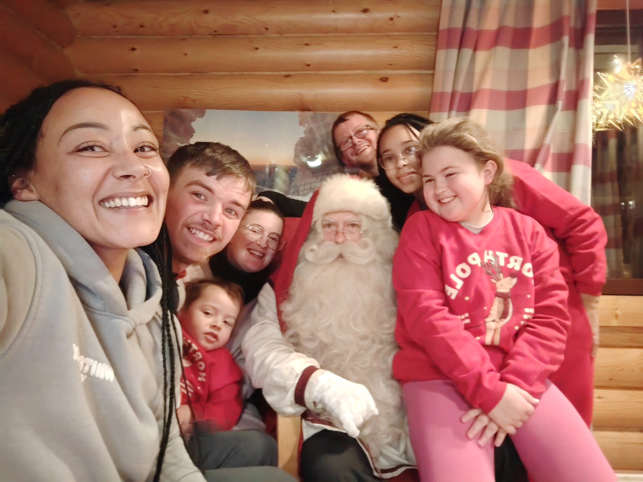 Family meeting Santa in Ylläs, Lapland, Finland | Moment with Santa | Multilingual elf translators available