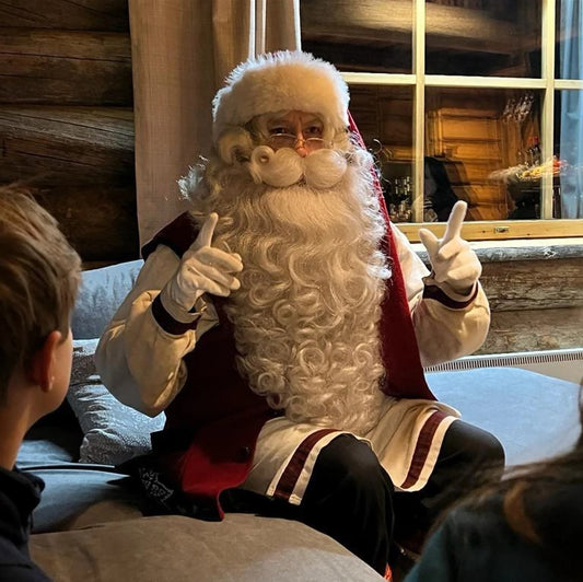 Santa Claus and family in Äkäslompolo, Lapland, Finland | Moment with Santa | We speak English. French, and German elf translators available